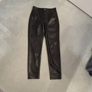 Dynamite Size 2 Pleather Pants Black